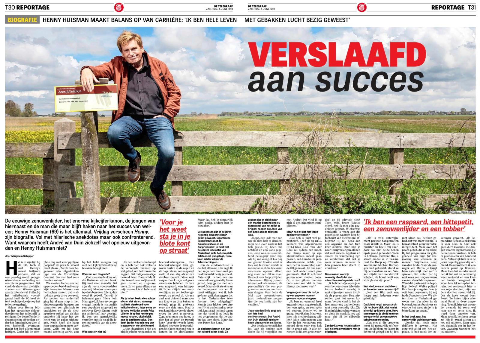 Henny in 'Reportage' (Telegraaf)